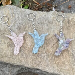 Keychain bag charm hummingbird